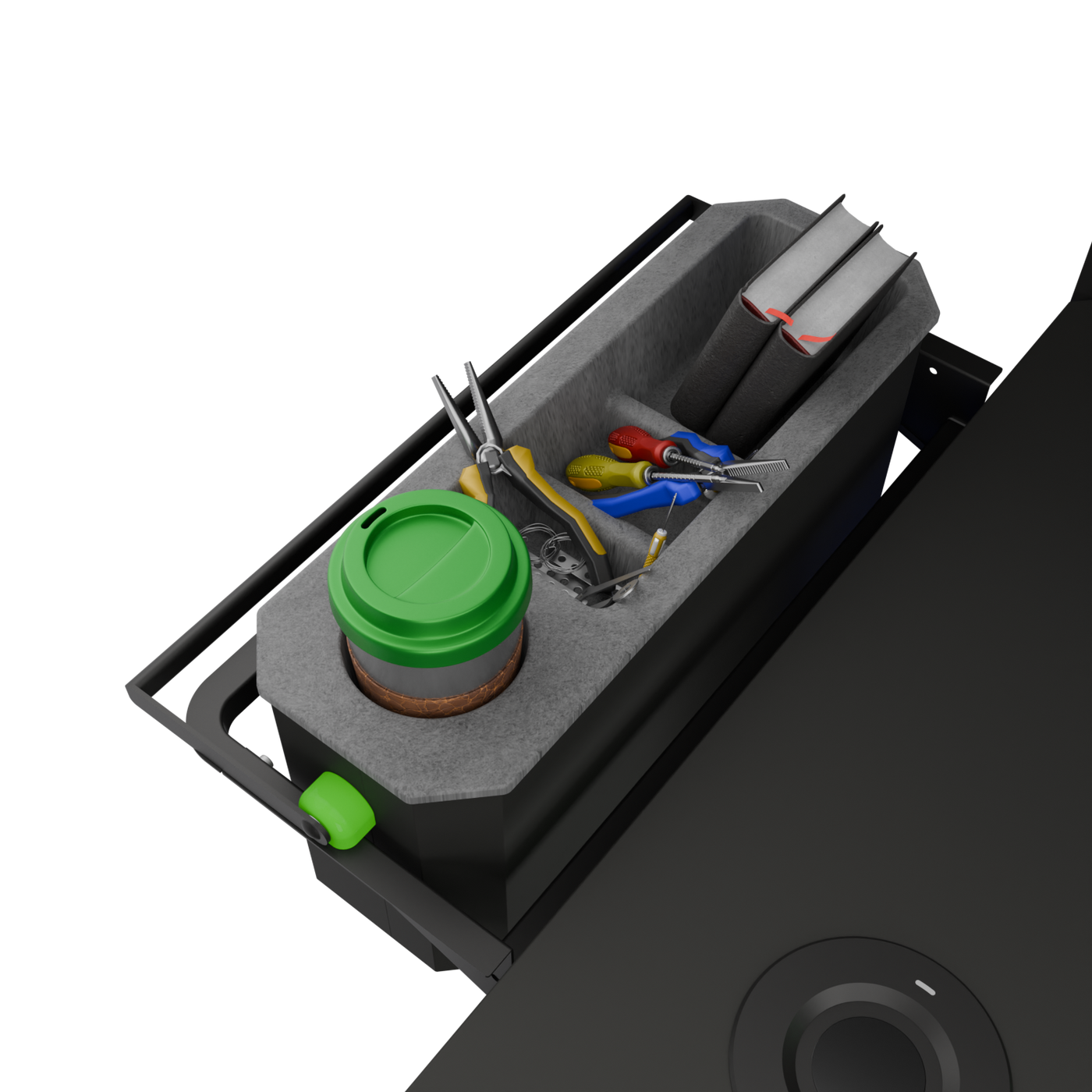 Livtab Cyberone Standing Desk with drawer -Dual Motor, cable management