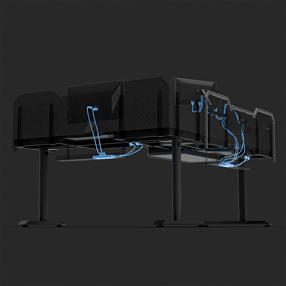 Livtab Cyberone Modular L-shaped Standing desk