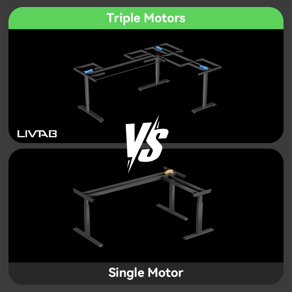 Livtab Cyberone Modular L-shaped Standing desk