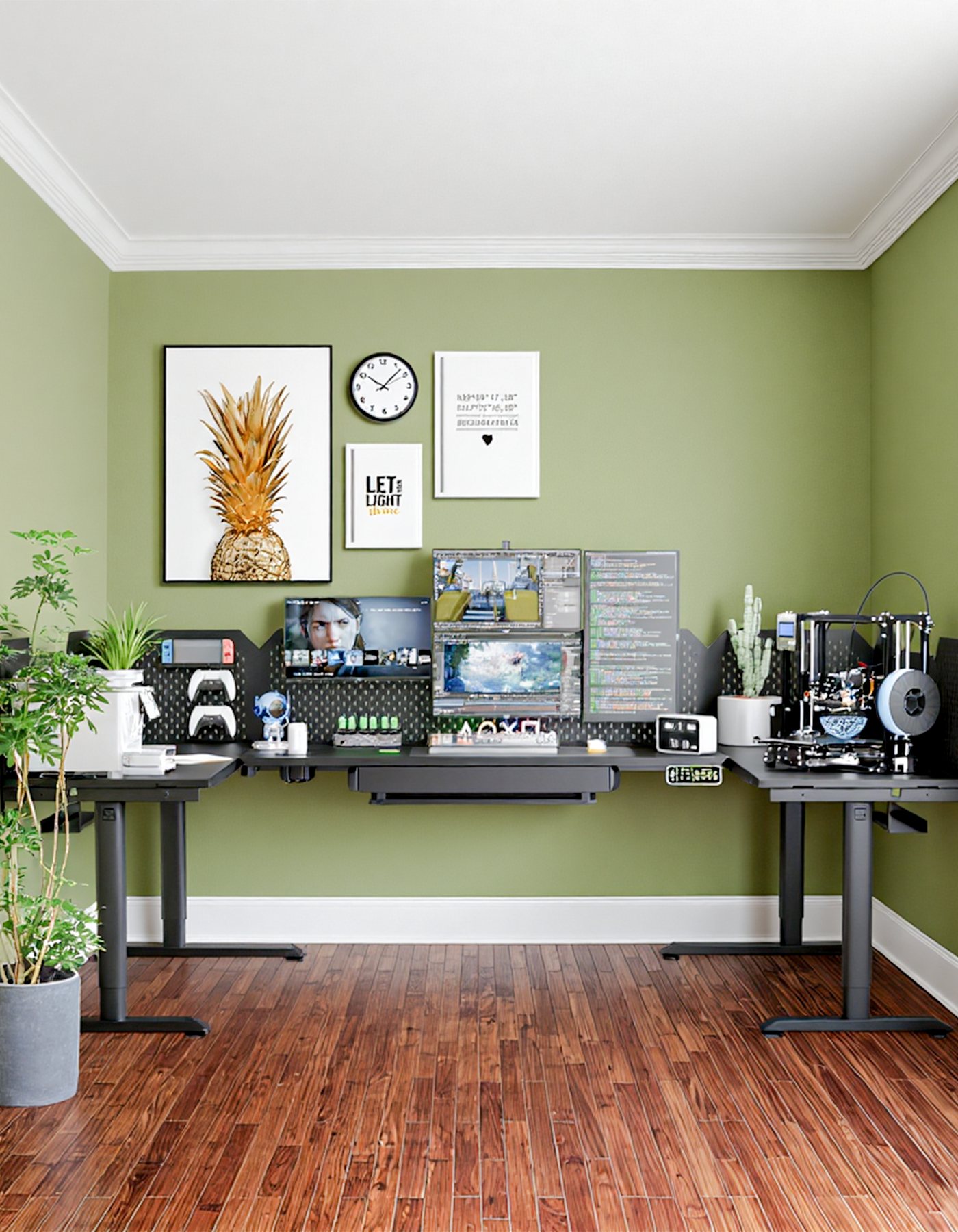 Livtab Cyberone Modular L-shaped Standing desk