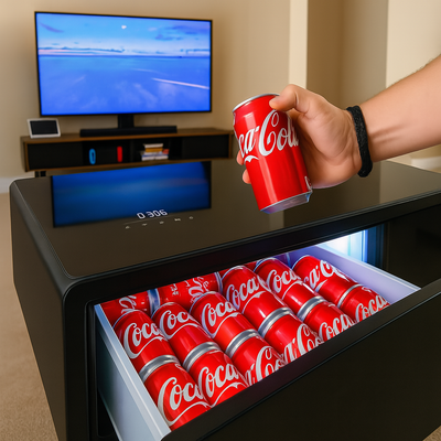 Livtab LT90 FreezerX Smart Coffee Table with Fridge and Freezer