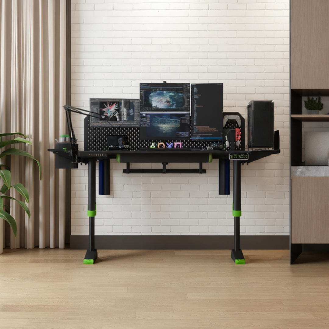 Livtab Cyberone Standing Desk with drawer -Dual Motor, cable management