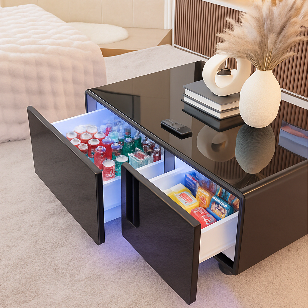 Livtab LT90 Pro Smart Coffee Table with Fridge