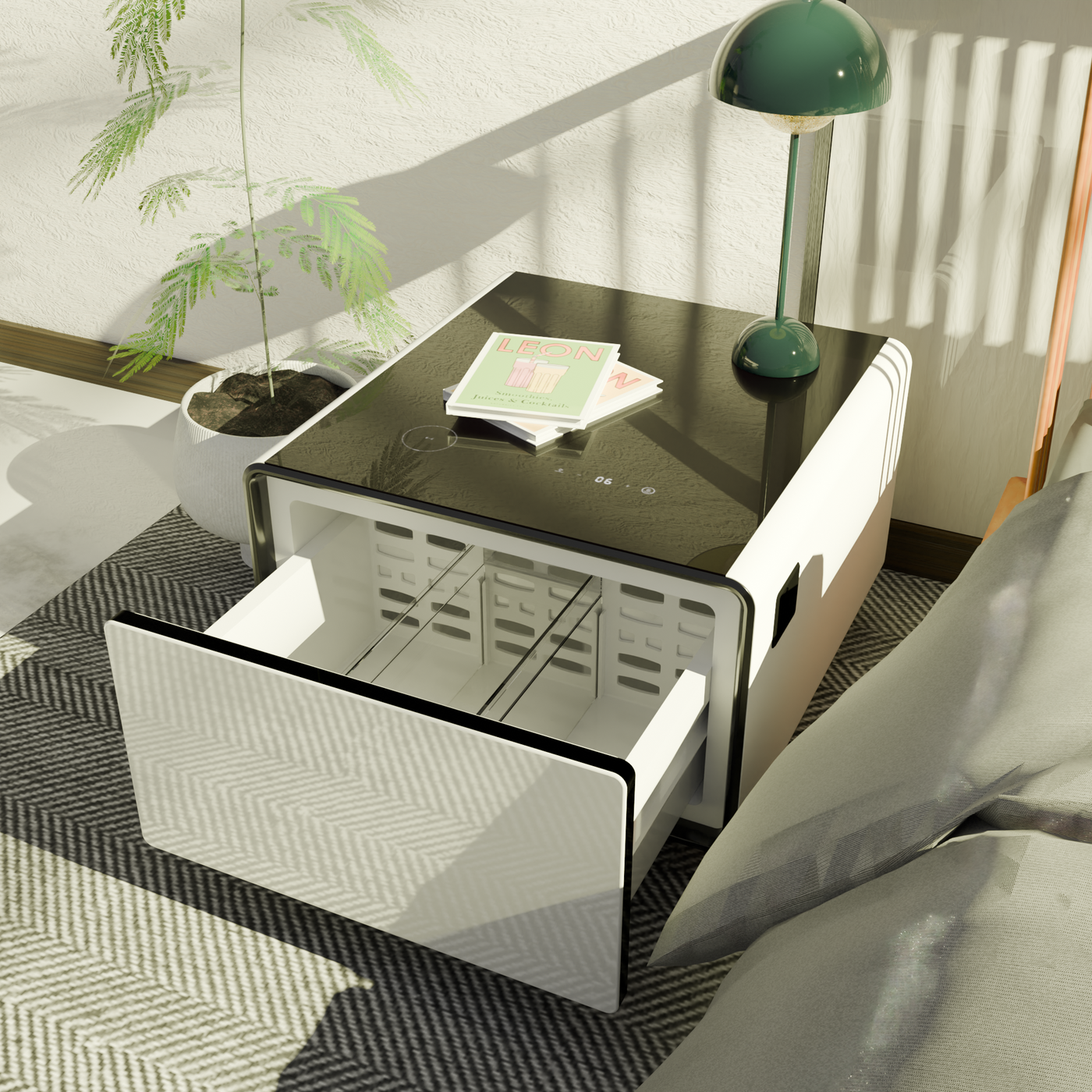 Livtab LT60 Smart Nightstand with Fridge