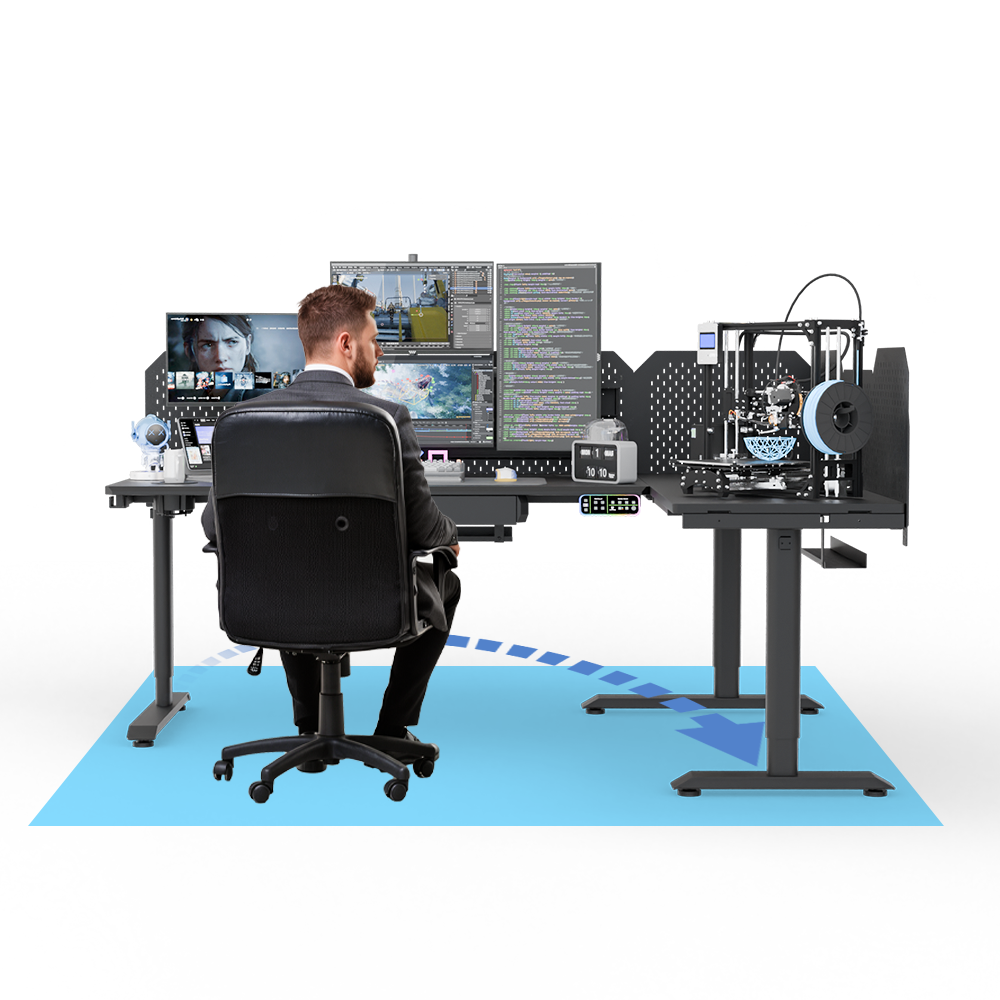 Livtab Cyberone Modular L-shaped Standing desk