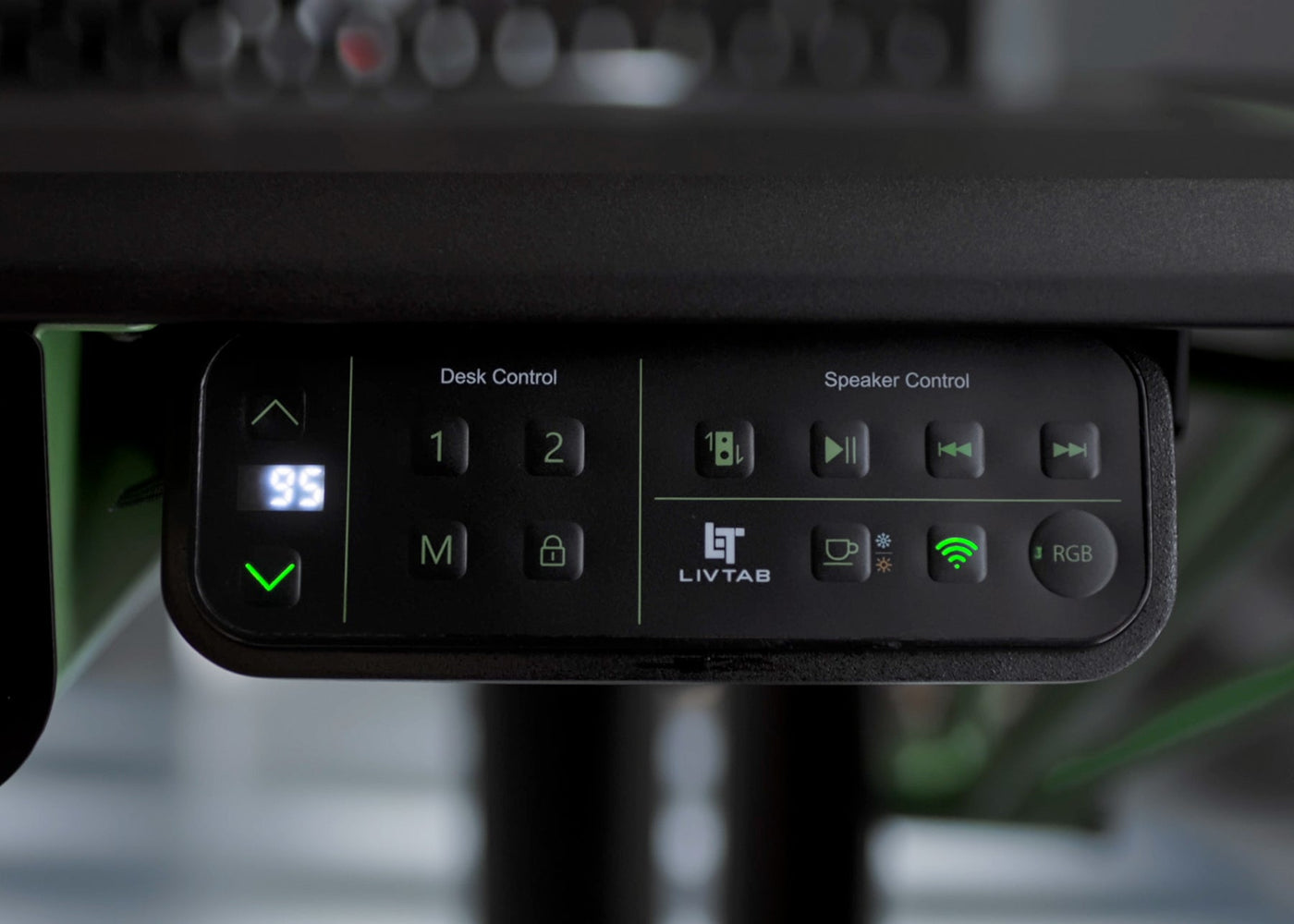 Livtab Cyberone Standing Desk with drawer -Dual Motor, cable management