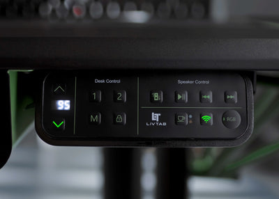 Livtab Cyberone Standing Desk with drawer -Dual Motor, cable management