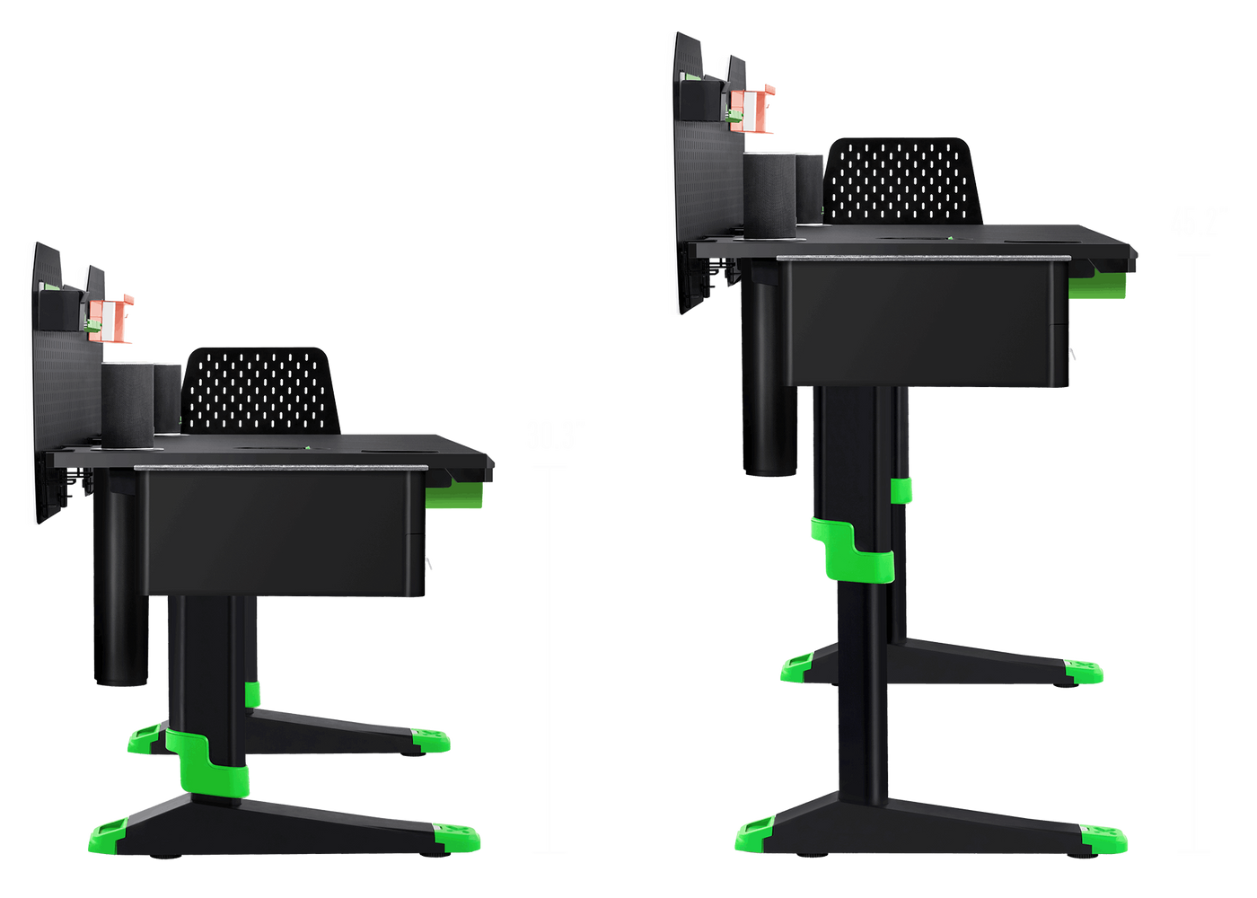 Livtab Cyberone Standing Desk with drawer -Dual Motor, cable management