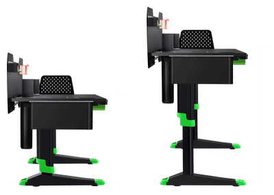Livtab Cyberone Standing Desk with drawer -Dual Motor, cable management