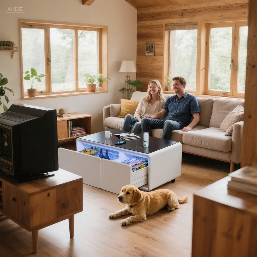 Livtab LT90 FreezerX Smart Coffee Table with Fridge and Freezer