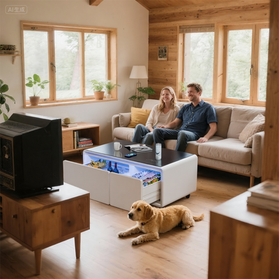 Livtab LT90 FreezerX Smart Coffee Table with Fridge and Freezer