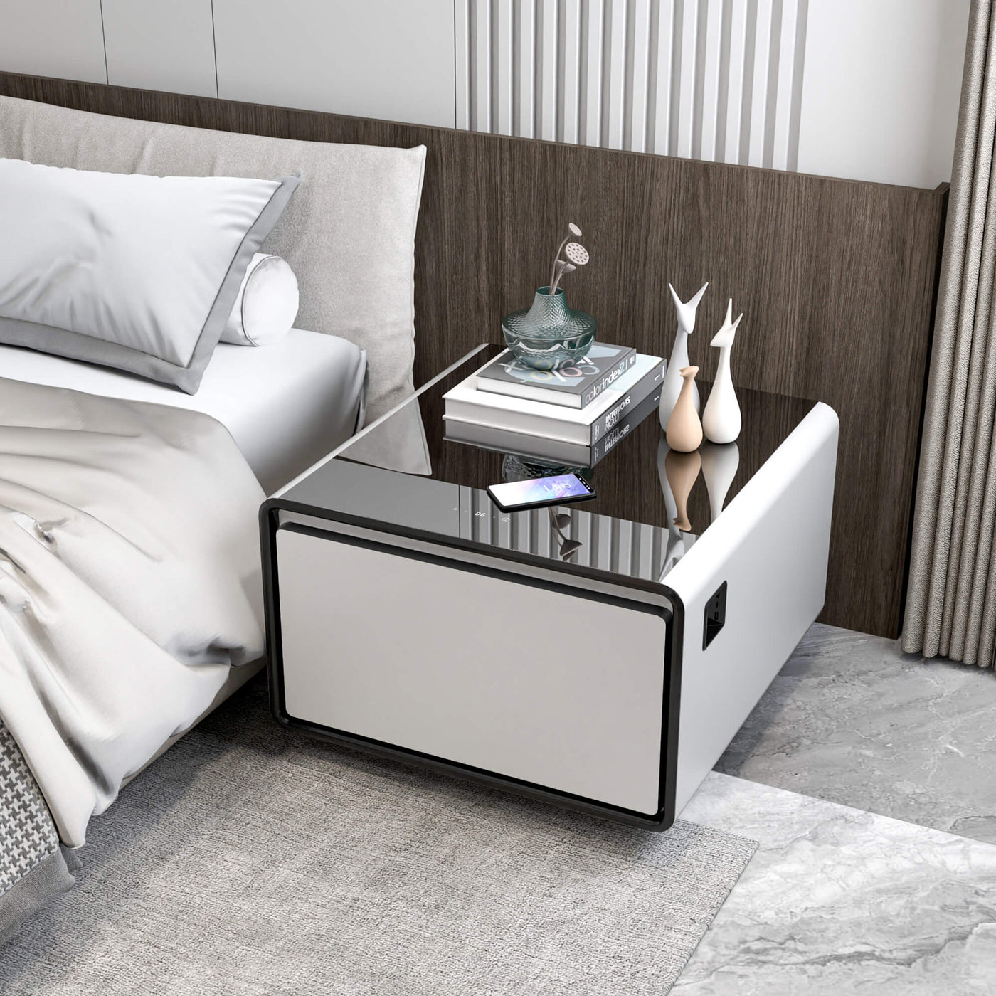 Livtab LT60 Smart Nightstand with Fridge 
