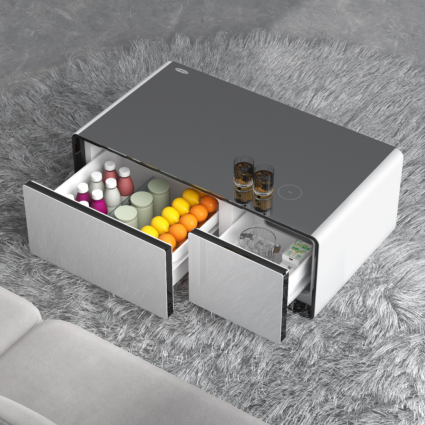 Livtab LT90 FreezerX Smart Coffee Table with Fridge and Freezer