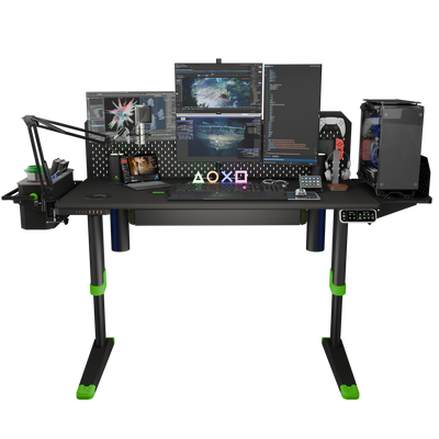 Livtab Cyberone Standing Desk with drawer -Dual Motor, cable management