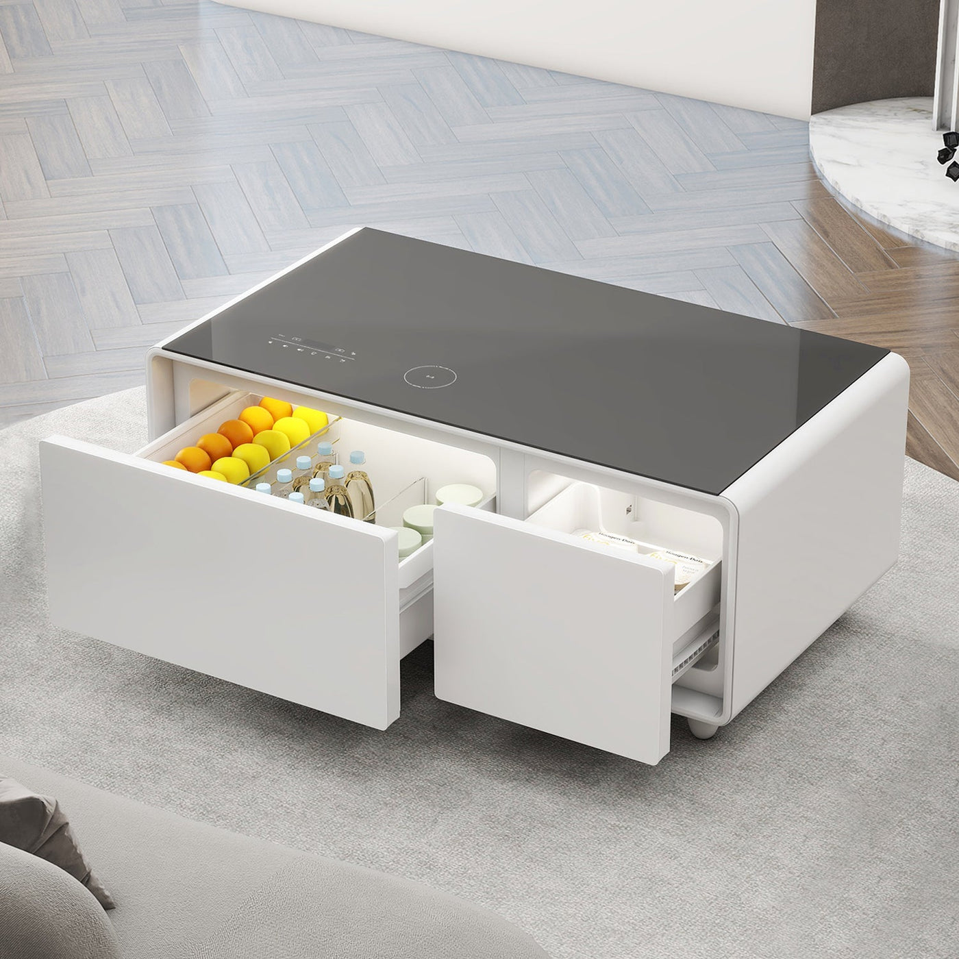 Livtab LT90 Pro Smart Coffee Table with Fridge