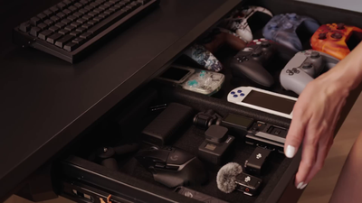 Livtab Cyberone Standing Desk with drawer -Dual Motor, cable management